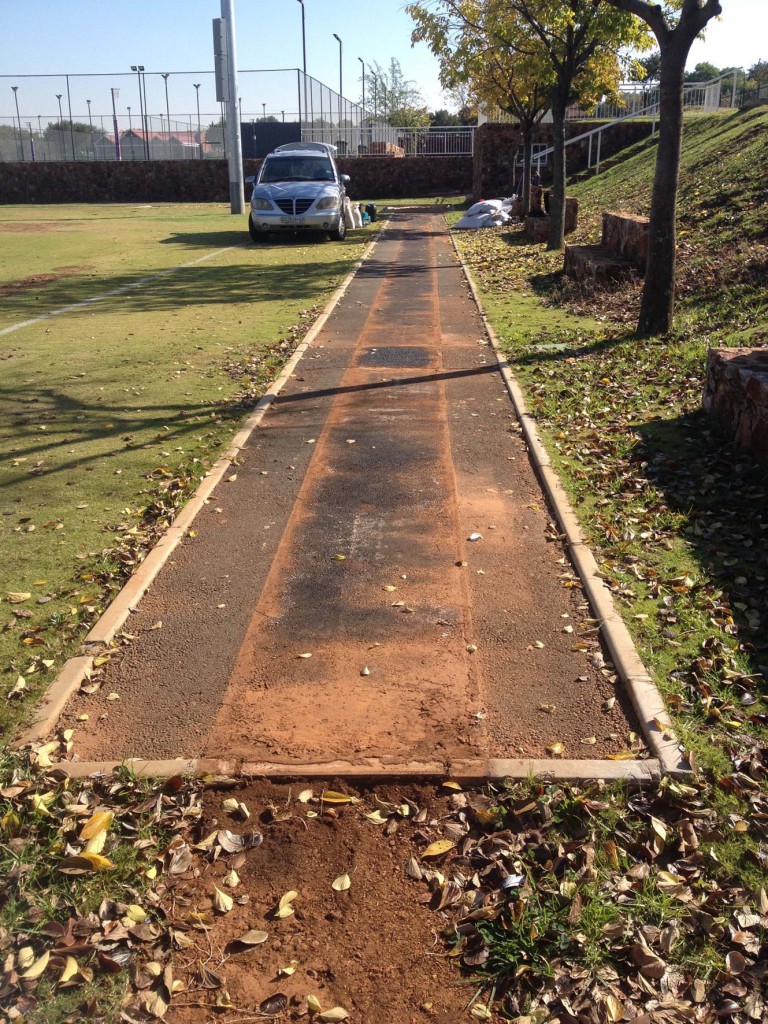 long jump track before web